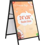 Vevor Kundenstopper Gehwegaufsteller Werbetafel 61 x 91 cm, Plakatständer Q235-Stahl Plakatständer mit A-Rahmen, Werbeaufsteller Gehwegaufsteller für Restaurants, Bars, Cafés, Unternehmen usw.