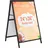 Vevor Kundenstopper Gehwegaufsteller Werbetafel 61 x 91 cm, Plakatständer Q235-Stahl Plakatständer mit A-Rahmen, Werbeaufsteller Gehwegaufsteller für Restaurants, Bars, Cafés, Unternehmen usw.