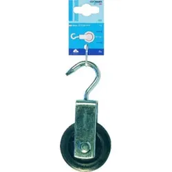 PÖSAMO Bügelrolle m. Haken (SB) galZn für Seil-Ø b.10,0mm