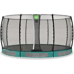 EXIT Allure Classic Bodentrampolin ø427cm - grün EINHEITSGRÖSSE