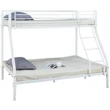 Habitat et Jardin Etagenbett leo 140 x 190 cm Metall weiß