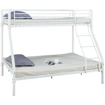 Habitat et Jardin Etagenbett leo 140 x 190 cm Metall weiß