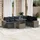 vidaXL Gartensofa-Set 9-tlg. grau Polyrattan