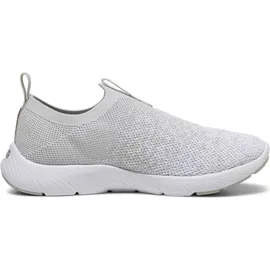 Puma Softride Remi Slip-on Knit Wn's Road Running Shoe, Ash Gray Puma White Rose Gold, 41