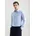 Businesshemd Herren Gr S 37 normale Ärmellängen blau hellblau 100 Baumwolle unifarben skinny fit 2-Knopf-Manschette Hemden X-Slim 1/1 Kentkragen Uni