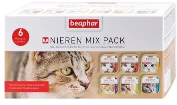 Katzen - Nassfutter BEAPHAR Nierendiät Mix Pack, 600 g