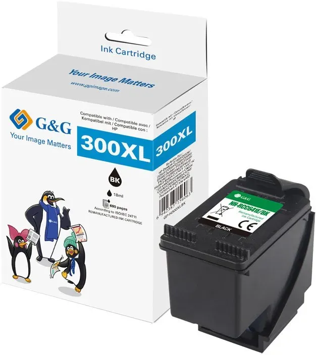 G&G XL-Druckerpatrone kompatibel mit HP 300XL schwarz