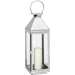 CILIO Edelstahl Laterne VILLA 16 x 16 x 60 cm