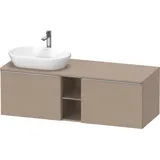 Duravit D-Neo Konsolenwaschtischunterbau wandhängend Leinen Matt 1400x550x459 mm - DE4950L70750000 DE4950L70750000