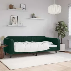 vidaXL Tagesbett Dunkelgrün 100x200 cm Samt