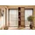MASSIVMOEBEL24.DE Schrank Mango/seegras 70x40x200 hellbraun lackiert MIZUMI 111