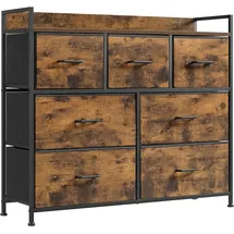 Songmics Industrie-Design Kommode mit 7 Stoffschubladen