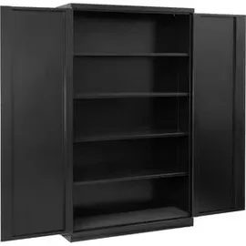 guedeaktivbank Werkzeugschrank Metall 110 x 193 x 58 cm schwarz 4 Fachböden abschließbar