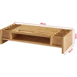 [en.casa] Monitorständer Hartola Bambus [en.casa]