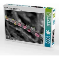 Calvendo Bunte Tropfen auf Gras, ColorKey 1000 Teile Puzzle
