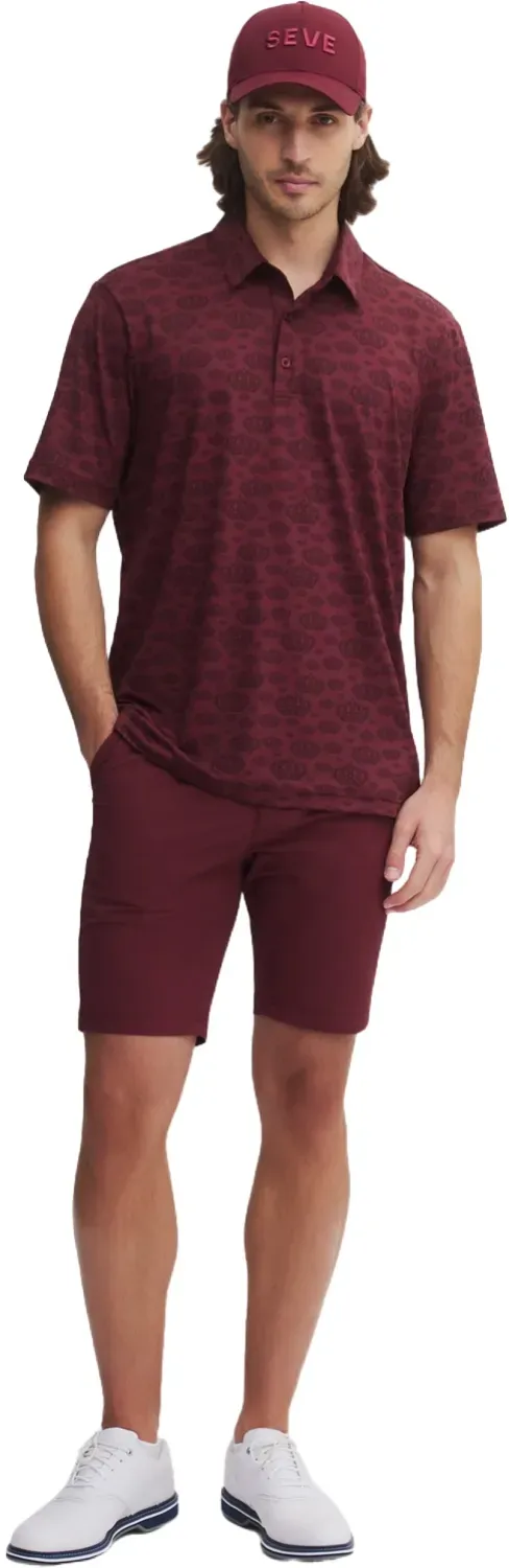 Seve Polo Allover Crown, bordeaux