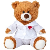 dszapaci Teddybär Klein 21cm Gute Besserung Geschenke Doctor Bär Kuscheltier Glücksbringer für Kinder Schutzengel Stofftier Sorgenfresser Teddy Bear Plüschtier Get Well Soon Gift Krankenhaus Geschenk