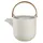 Asa Selection Teekanne COPPA SENCHA, Creme - Porzellan - 600 ml - mit Holzgriff
