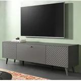 inn.furn TV-Lowboard in Grau Matt 185 x 55 cm Madea