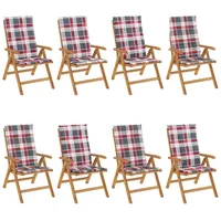 VidaXL Gartenstuhl 74,5 x 25 x 24,5 cm teak