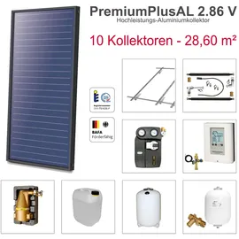solarbayer� Solarbayer PremiumPlusAL Solarpaket 10 Biber Bruttofläche 28,60 m2 vertikal