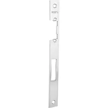 WSS Schließblech für E-Türöffner gerade 270x24x3mm Edelstahl weiß