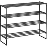 Songmics Schuhregal 30 x 92 x 75 cm schwarz
