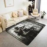 Sxakswol Teppich Wohnzimmer 120x170 cm Soldat Soldat 3D Teppich Militärisches Thema Küche Esszimmer Schlafzimmer Teppich Kurzflor rutschfest Waschbar Teppiche Weich Pflegeleicht Y5934