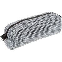 IDENA 20073 - Stifte-Etui Mesh, 1 Fach, Grau, 1 Stück