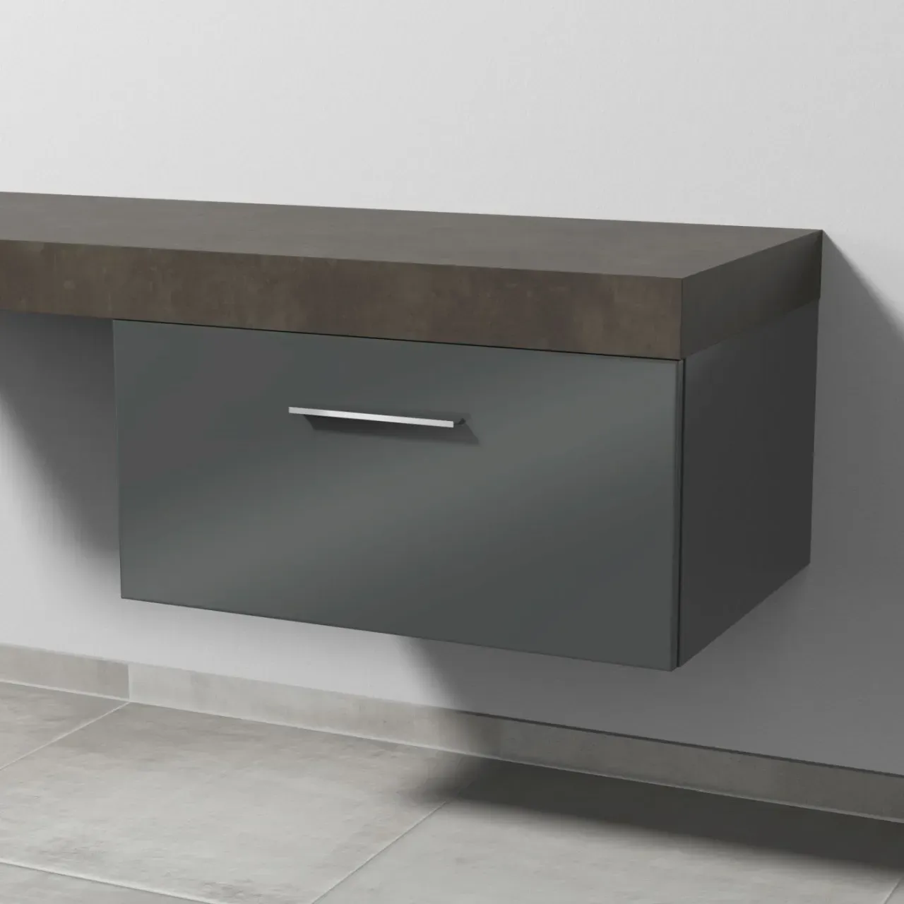 Sanipa Anbau-/Solitärschrank mit Auszug 2morrow (G2234) 340x700x520, G223479 G223479