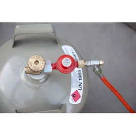 Rothenberger Regler 4 bar mit Gasschlauch 2,5m für Abflammgeräte 3/8" 5- & 11kg-Flaschen