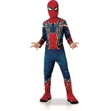 Rubies Costume Co Spiderman Rubie's I-641052L Offizielles Iron Spider-Kostüm, Größe 7–8 Jahre, Jungen, blau, L