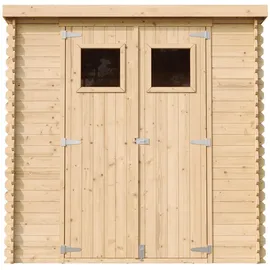 TIMBELA Gartenhaus M311+M311G 2,04 x 1,42 m Natur