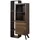 MASSIVMOEBEL24.DE Vitrine Sevilla 90 x 40 x 183 cm Braun