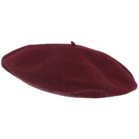 McBurn Baskenmütze Große Baskenmütze aus 100% Wolle angenehm weich rot