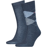 Tommy Hilfiger Karo-Herrensocken (2er-Pack)