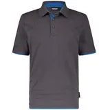 DASSY Poloshirt, anthrazitgrau/azurblau Gr. M