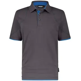 DASSY Poloshirt, anthrazitgrau/azurblau Gr. M