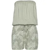 LASCANA Kurzoverall Damen schilfgrün-creme bedruckt Gr.42