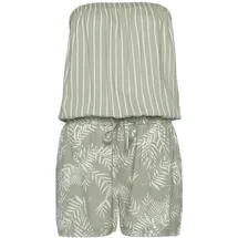 LASCANA Kurzoverall Damen schilfgrün-creme bedruckt Gr.42