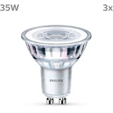 Philips LED Lampe ersetzt 35W, 255lm 827 klar 36° 3er Pack