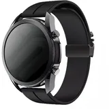 Strap-it Huawei Watch Gt Armband Silikon für Huawei Watch GT 6 Pro  - 46mm - Schwarz - Parachute-Verschluss