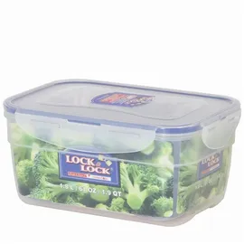 Lock & Lock Frischhaltedose rechteckig transparent 21 x 14,6 x 9,4 cm 1,8 l