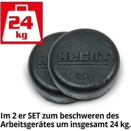 Hecht Radgewichte 007101 2er-Set 24 kg