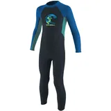 O'Neill Baby Neoprenanzug Toddler Reactor II 2mm Back Zip Full Wetsuit, Slate/Light Aqua/Ocean, 3, 4868-FQ2-3