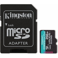 Kingston microSDXC Canvas Go! Plus 256GB Class 10 UHS-I A2 V30 + SD-Adapter