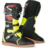 STYLMARTIN Impact Pro wasserdichte Motocross Stiefel, schwarz-gelb, Größe 44