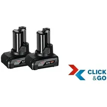 Bosch GBA 12 V Li-Ion 2 x 6,0 Ah 1600A00X7M