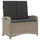furnicato Gartenbank Verstellbar 110 x 60 x 85 cm Hellgrau