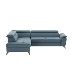 Twist Ecksofa  Aldeia ¦ blau ¦ Maße (cm): B: 252 H: 70 T: 200.0